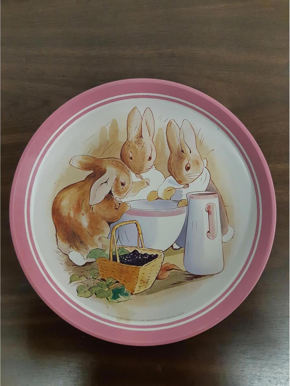Beatrix Potter Vintage Bunny service platter 12" dia.